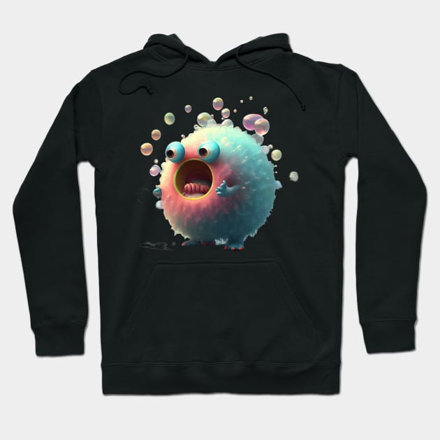 Popper - The Happy Bubble Monster Hoodie by PixelProphets